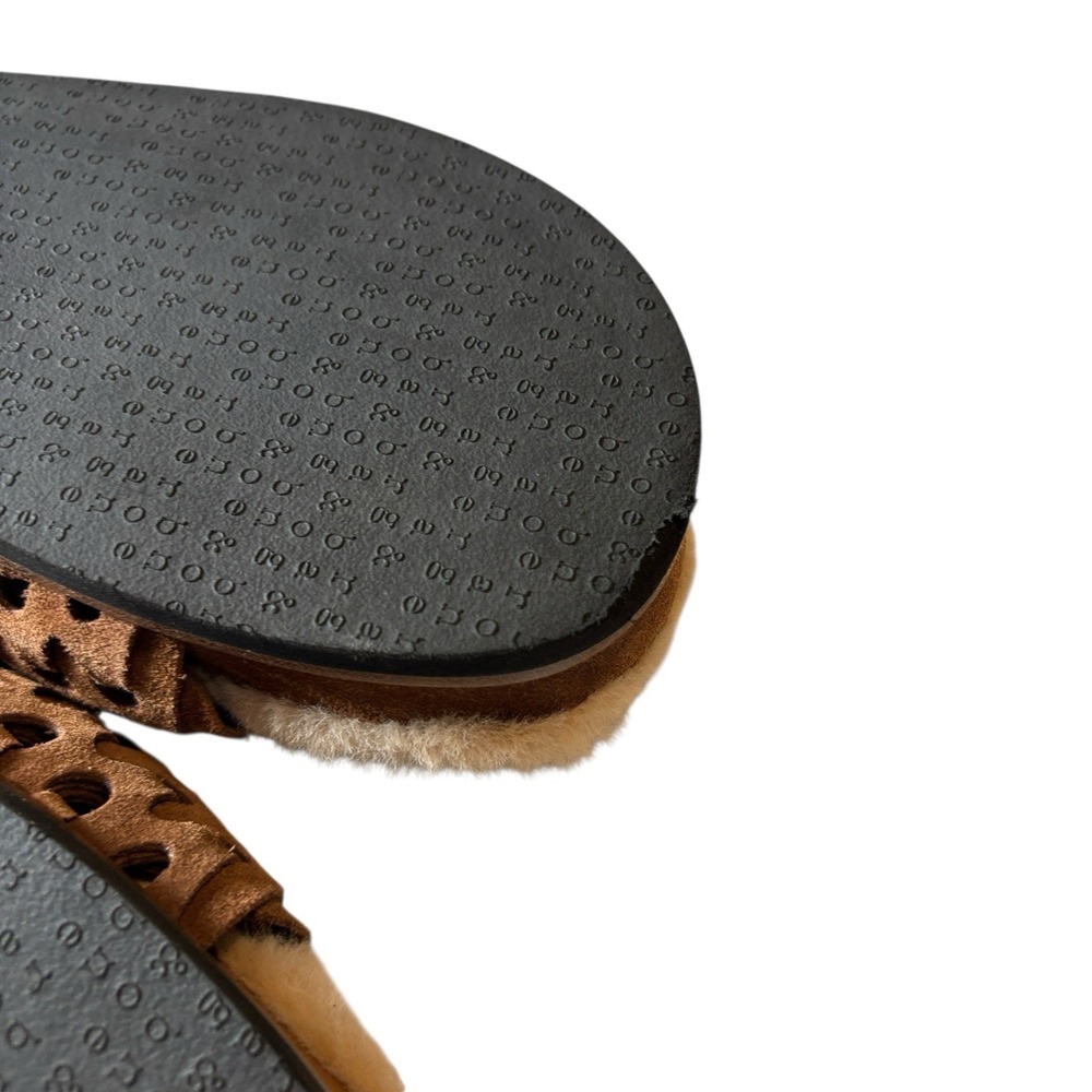 RAG & BONE Suede‎ Bailey Faux Shearling Lined Slippers Slides - Picture 4 of 7